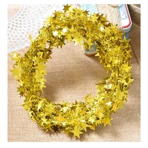 Five 25’ star tinsel garlands